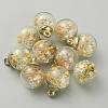 Transparent Glass Globe Pendants GLAA-TAC0005-003A-2