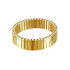 304 Stainless Steel Elastic Rectangle Link Bangles for Unisex WG35402-01-3