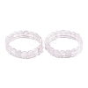 Oval Natural Amethyst Beads Stretch Bracelets for Women BJEW-Z149-03-4