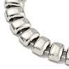 Non-Tarnish 304 Stainless Steel Rectangle Link Chain Bracelets BJEW-S153-01P-2