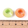 Pearlized UV Plating Opaque Acrylic European Beads SACR-T017-61M-3