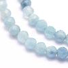 Natural Aquamarine Beads Strands G-F509-10-2mm-3