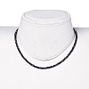 Faceted Rondelle Glass Beaded Necklaces NJEW-JN02568-05-4