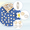 200Pcs 2 Colors CCB Plastic Beads CCB-PA0001-19-6