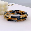 Acrylic Bamboo Joint Beaded Bracelets for Women FS-WG26A21-02-1