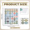 10 Sheets Paper Decorations Stickers DIY-LP0003-79-2