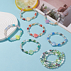 3 Strands Electroplate Glass Beads Strands EGLA-PA0001-25A-7