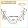 4Pcs Zinc Alloy Decorative Shoe Chain FIND-GO0003-81-2