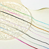 6 strands 6 colors Transparent Glass Beads Strands GLAA-TA0001-25-15