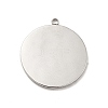 Non-Tarnish 304 Stainless Steel Pendants STAS-E176-07P-3