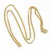 Trendy Unisex 201 Stainless Steel Twisted Chain Necklaces NJEW-L043-44G-1