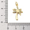 Rack Plating Brass Micro Pave Cubic Zirconia Pendants KK-Z071-59G-02-3