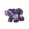 Natural Amethyst Carved Bear Figurines PW-WG26980-01-1