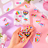 24Pcs 12 Styles Rainbow PVC Cabochons FIND-TA0005-48-7
