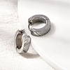 304 Stainless Steel Hoop Earrings EJEW-L302-03A-P-2