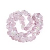 Electroplate Transparent Glass Beads Strands EGLA-N056-02A-04-2
