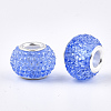 Resin Rhinestone European Beads RPDL-T002-03D-2