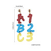 Back to School Acrylic Dangle Stud Earrings FS-WGAA197-27-1