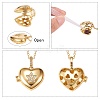 Brass Micro Pave Clear Cubic Zirconia Diffuser Locket Pendants ZIRC-SZ0003-59-2