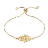 Adjustable Brass Micro Pave Clear Cubic Zirconia Bolo Bracelets BJEW-JB05634-1