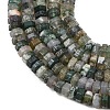 Natural Moss Agate Beads Strands G-G317-A26-3X6MM-3