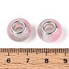 Transparent Resin Rondelle European Beads RESI-N044-02F-3