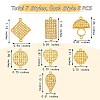 10Pcs 5 Styles Alloy Links Connectors JX301A-7