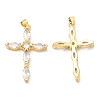 Rack Plating Brass Micro Pave Cubic Zirconia Pendants KK-A185-36G-2
