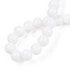 Opaque Solid Color Glass Beads Strands GLAA-T032-P8mm-02-4