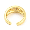 Brass Open Cuff Rings RJEW-Q781-08G-3
