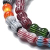 Handmade Millefiori Lampwork Beads Strands LAMP-F035-04-3