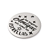 Anti-Tarnish 201 Stainless Steel Pendants STAS-R002-01P-19-2