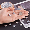 Acrylic Rhinestone Buttons X-BUTT-TAC0001-01-5
