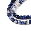 Gradient Color Natural Sodalite Beads Strands G-N342-114-4