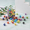 120Pcs 8 Colors Opaque Resin Beads RESI-CW0001-06A-4