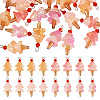 20Pcs 4 Styles Glass Ice Cream Pendants PALLOY-TAC0242-01-2