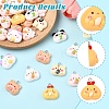 20Pcs Opaque Resin Pendants RESI-YW0005-60-2