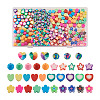 Craftdady 240Pcs 8 Styles Handmade Polymer Clay Beads CLAY-CD0001-07-10