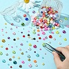 1298Pcs 5 Styles ABS Plastic Imitation Pearl Cabochons SACR-YW0001-66-4