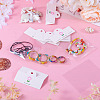 100Pcs Flower Print Foldable Paper Hanging Header CDIS-TA0001-26-7