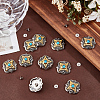 10Pcs Antique Silver Alloy Decorative Rivets BUTT-GF0004-22A-4