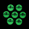 Luminous Frosted Acrylic Beads FACR-T008-02T-3