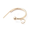 304 Stainless Steel Half Hoop Earrings STAS-Z028-B01-G-3