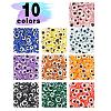 400Pcs 10 Colors Resin Beads RESI-YW0001-04-7
