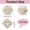36Pcs Wood Beads WOOD-SP0001-51A-2
