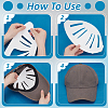 Paper Hat Shaper Insert for Baseball Caps AJEW-WH0460-093-3