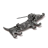 Gunmetal Alloy Enamel Lapel Pin Brooches JEWB-K041-01B-01-2