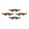 Tibetan Style Alloy Mustache Links TIBE-5346-AB-FF-1