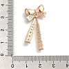 Rack Plating Brass Micro Pave Cubic Zirconia Pandants KK-S399-06C-2