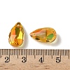 Faceted Teardrop Glass Pendants GLAA-O008-A29-3